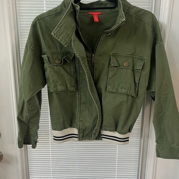 Chelsea & Violet Olive Green Military Jacket - Picture 1 of 4